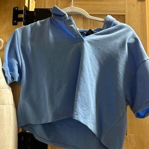 Forever 21 Blue Polo cropped t shirt